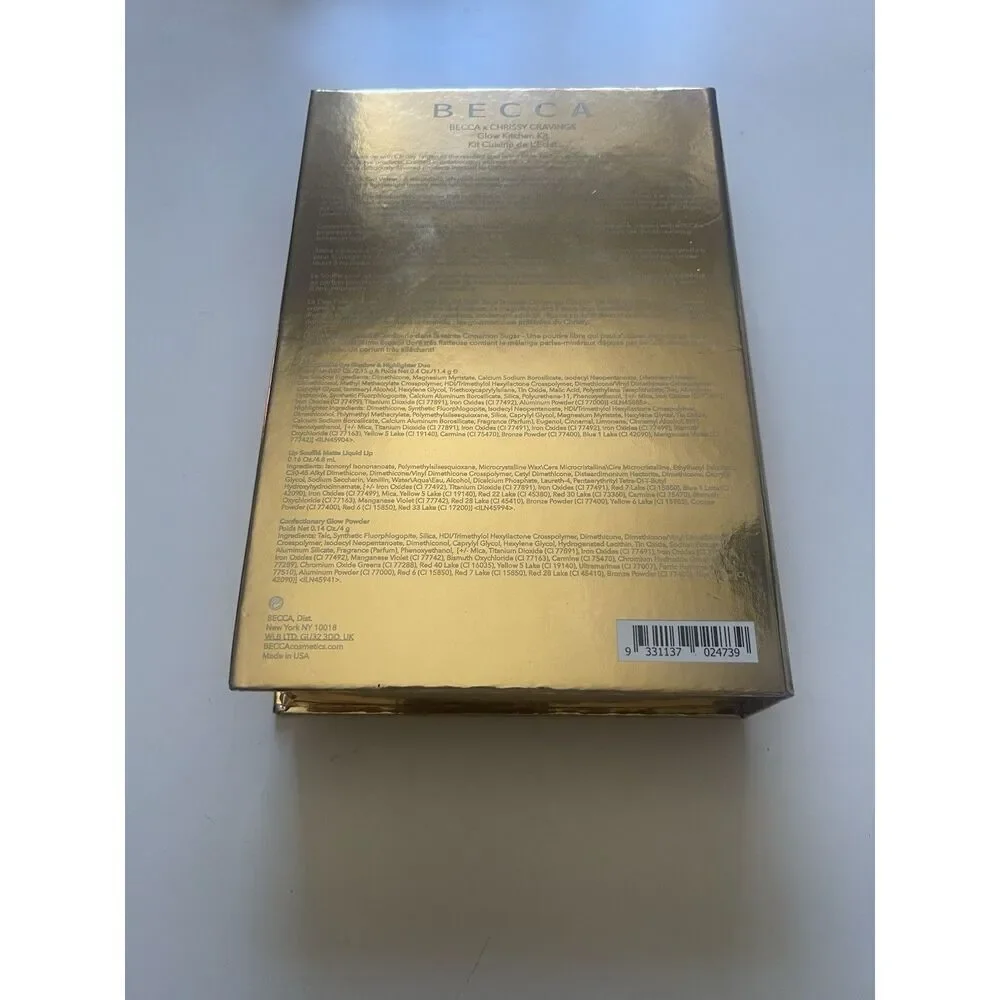 BECCA X Chrissy Cravings Glow Kitchen Kit NIB Glow Soufflé Eyeshadow Highlighter